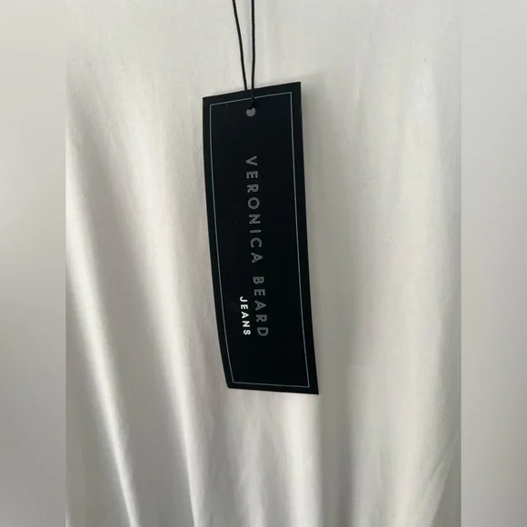 BID Veronica Beard Larsen Dress Two-tone White / Green Dress, Small - Picture 8 of 9